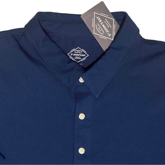 St. John’s Bay Super Soft Jersey Classic Fit Short Sleeve Pocket Polo Shirt - Picture 2 of 16